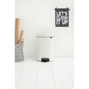 Prullenbak 12.0l NewIcon m/metalen binnenemmer Brabantia white sfeer 1
