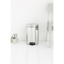 Prullenbak 12.0l NewIcon m/metalen binnenemmer Brabantia steel sfeer 1