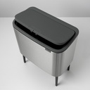 Prullenbak 3x11.0l Bo touch Brabantia fpp matt steel sfeer 1