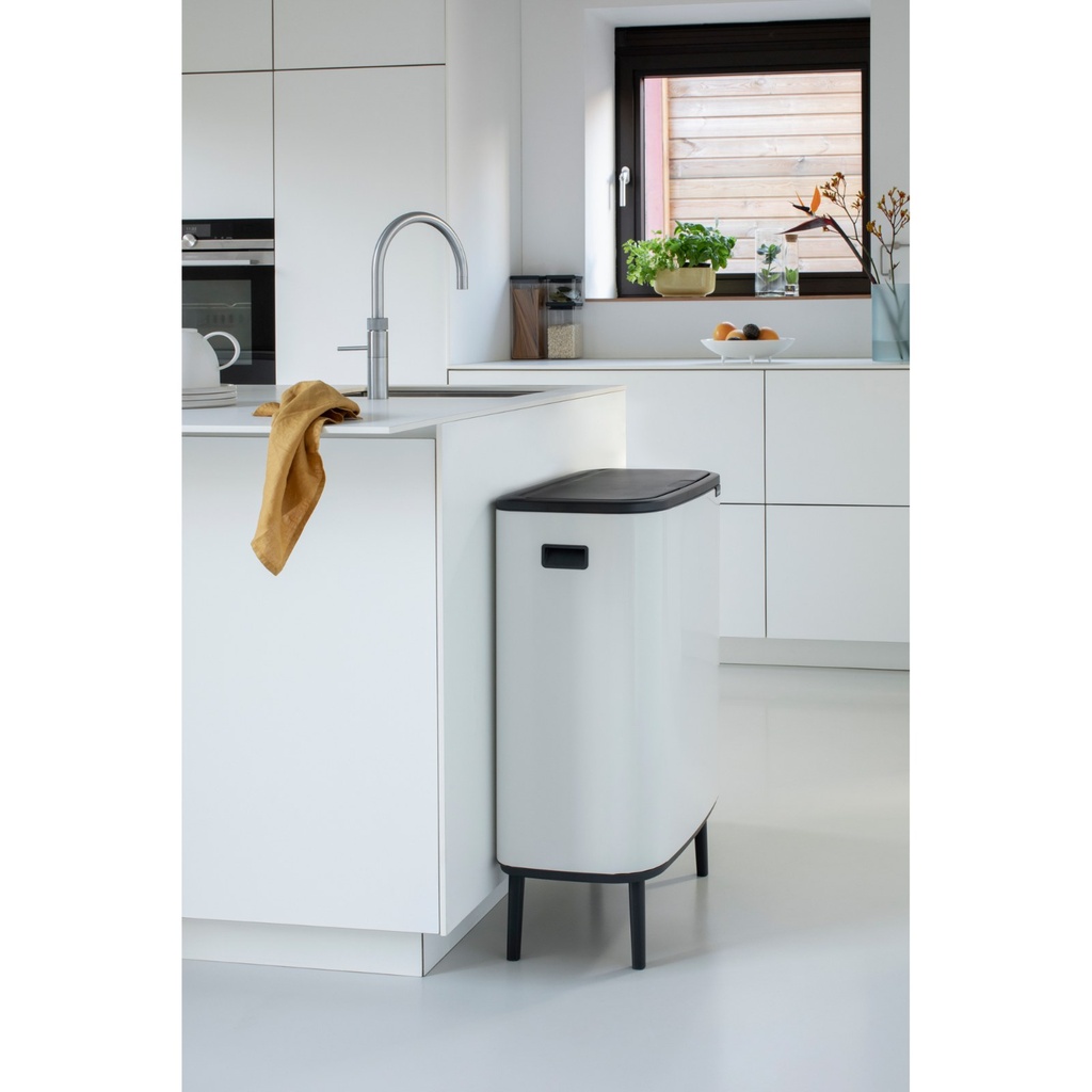 Prullenbak 2x30.0l Bo touch Hi Brabantia white sfeer 2