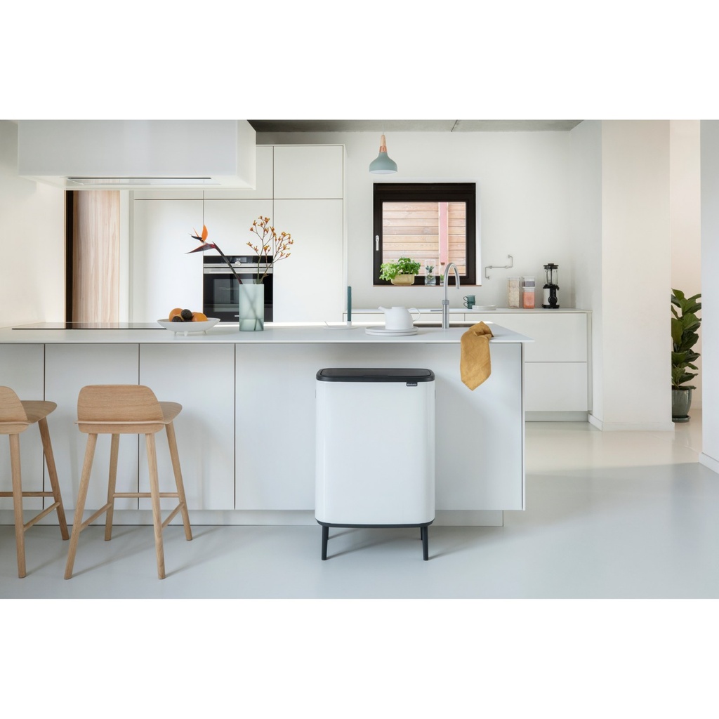 Prullenbak 2x30.0l Bo touch Hi Brabantia white sfeer 3