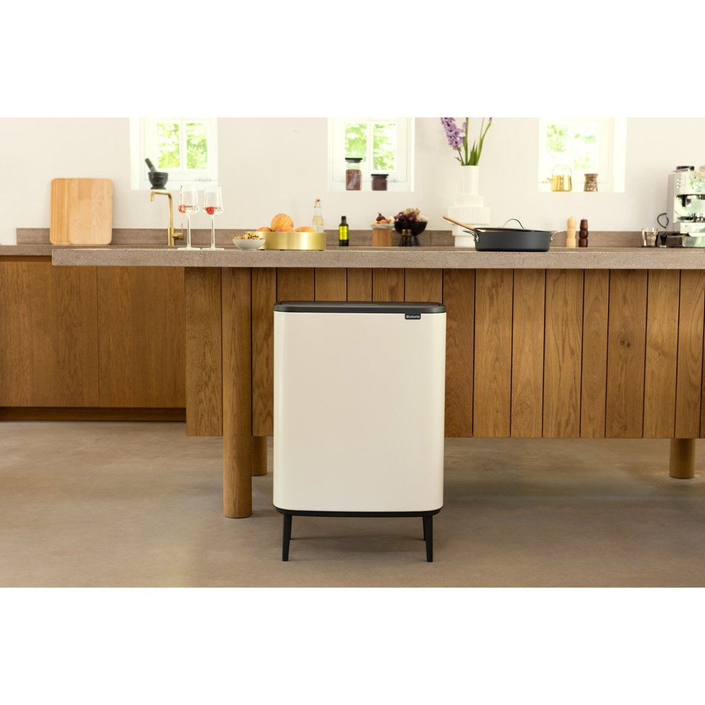 Prullenbak 2x30.0l Bo touch Hi Brabantia soft beige sfeer 1