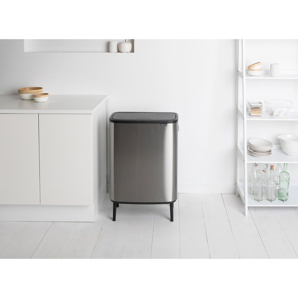 Prullenbak 2x30.0l Bo touch Hi Brabantia fpp matt steel sfeer 1
