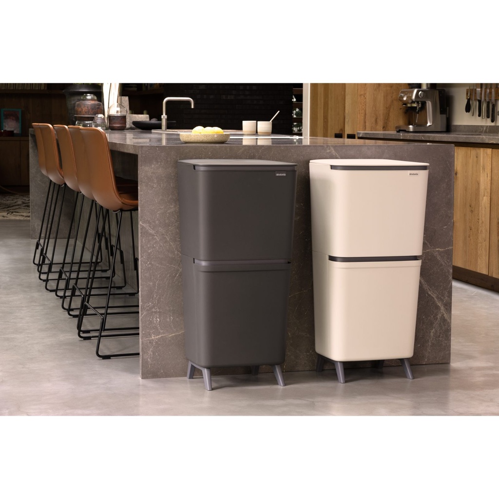 Prullenbak 25/10/10.0l SortUp Hi Brabantia soft beige sfeer 2