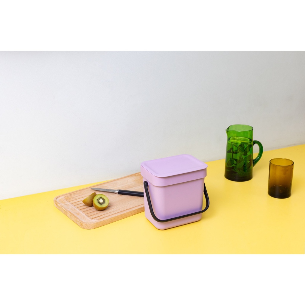 Prullenbak sort&go 3.0l Brabantia lilac pink sfeer 1