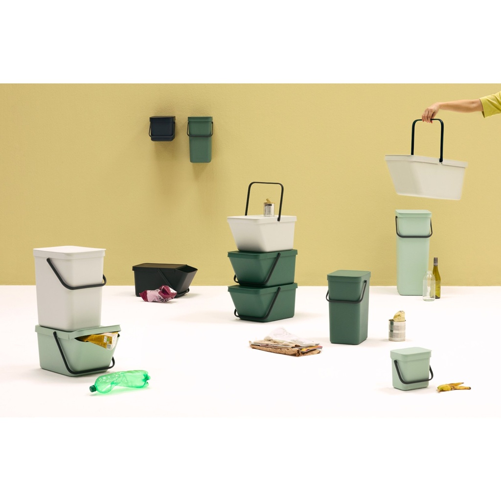 Prullenbak sort&go 40.0l Brabantia jade green sfeer 3