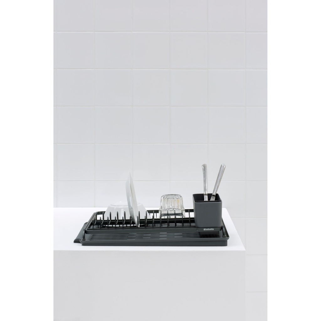 Afdruiprek sinkside Brabantia dark grey sfeer 2