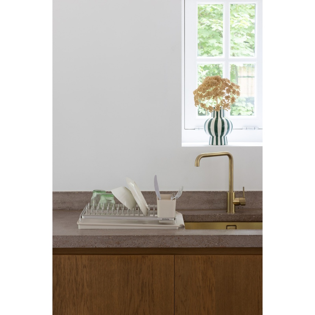 Afdruiprek sinkside Brabantia soft beige sfeer 1