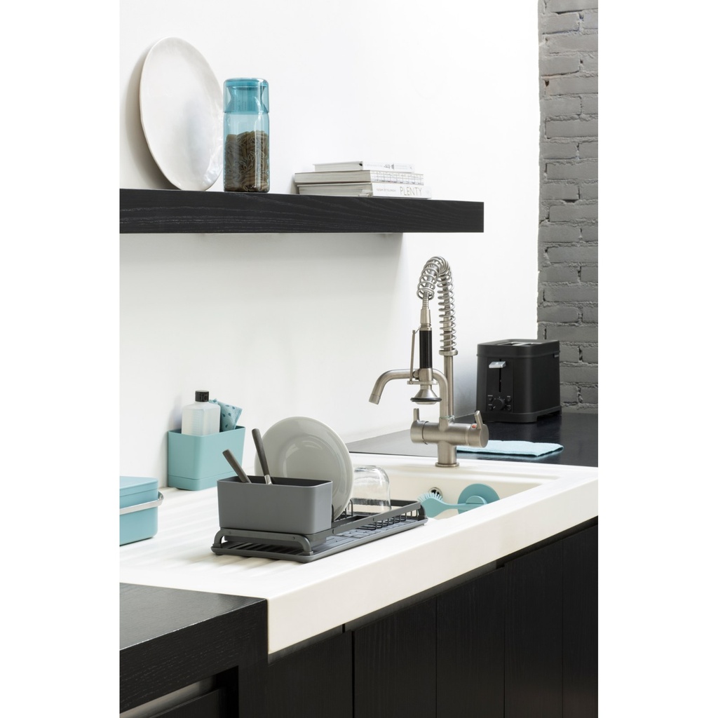 Afdruiprek compact sinkside Brabantia dark grey sfeer 3