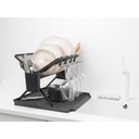 Afdruiprek inklapbaar sinkside Brabantia dark grey sfeer 1