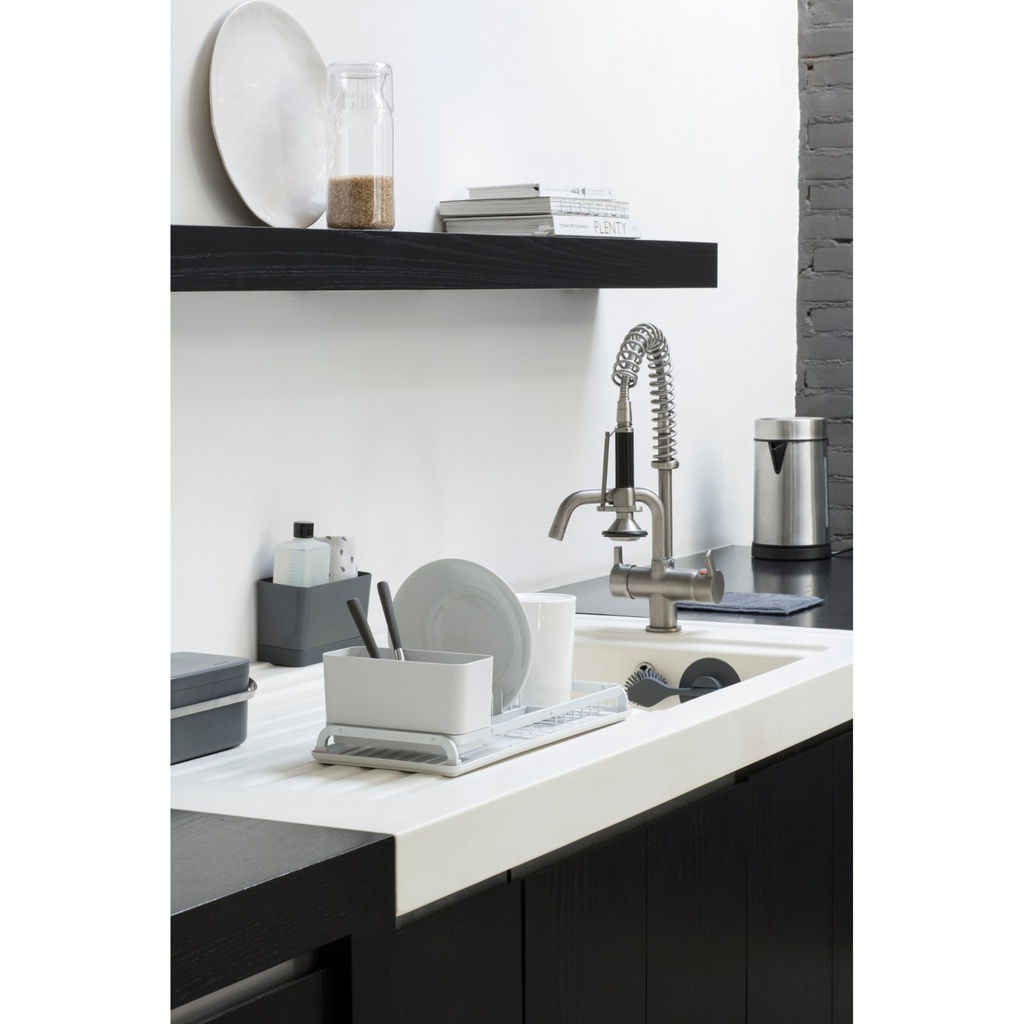 Afdruipmat 47x40cm sinkside microvezel Brabantia dark grey sfeer 2