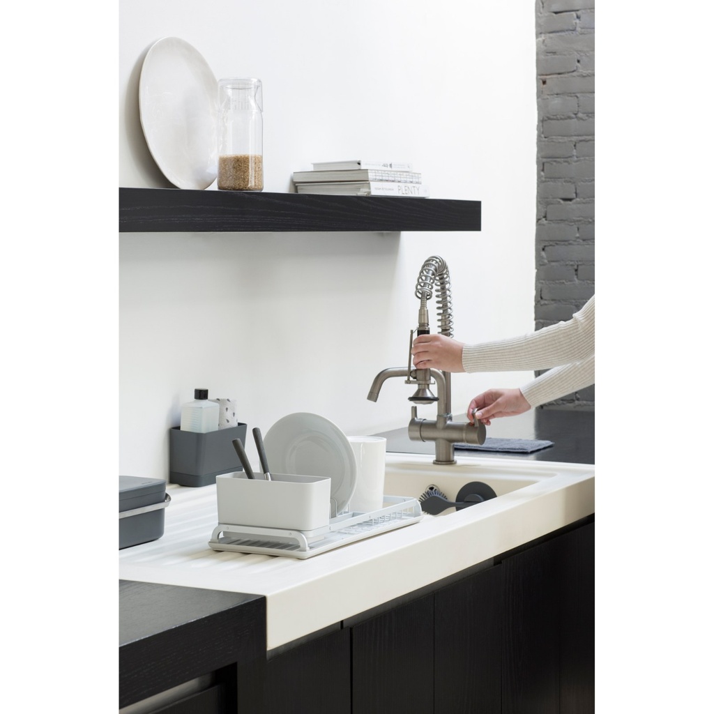 Afdruipmat 47x40cm sinkside microvezel Brabantia dark grey sfeer 3