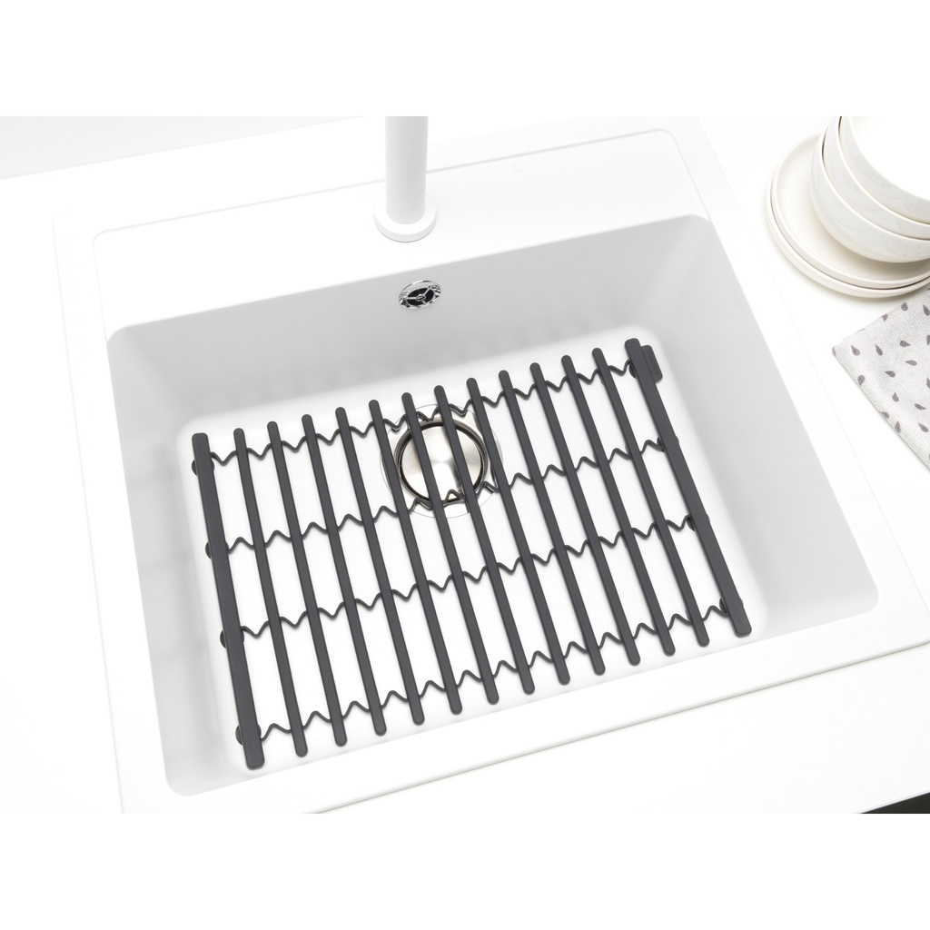 Gootsteenmat sinkside Brabantia dark grey sfeer 2