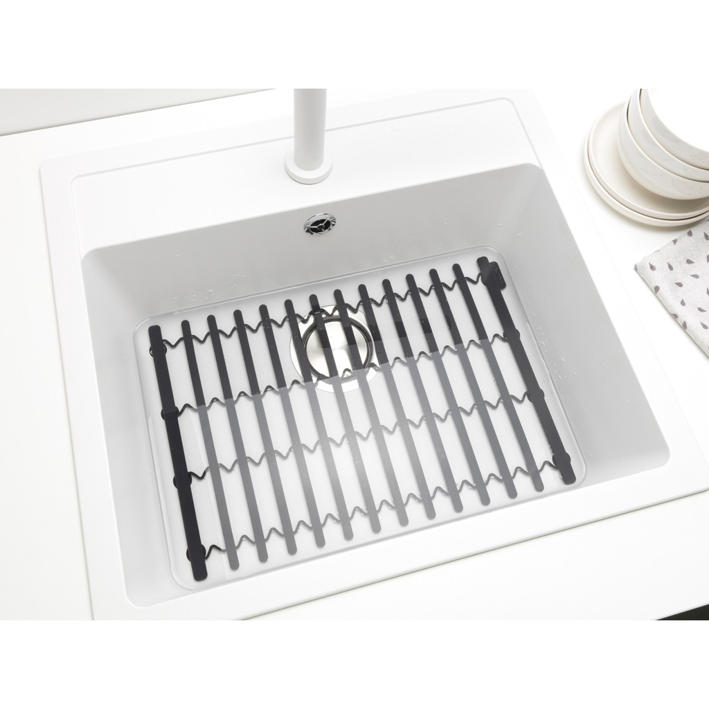 Gootsteenmat sinkside Brabantia dark grey sfeer 3
