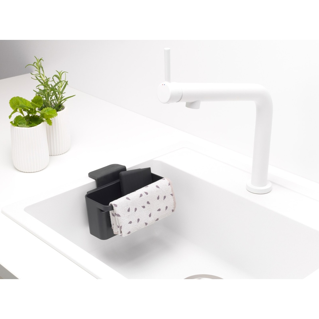 Gootsteen organiser sinkside Brabantia dark grey sfeer 1