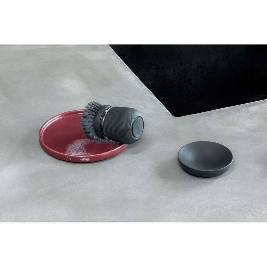Afwasborstel m/zeepreservoir sinkside Brabantia dark grey sfeer 3