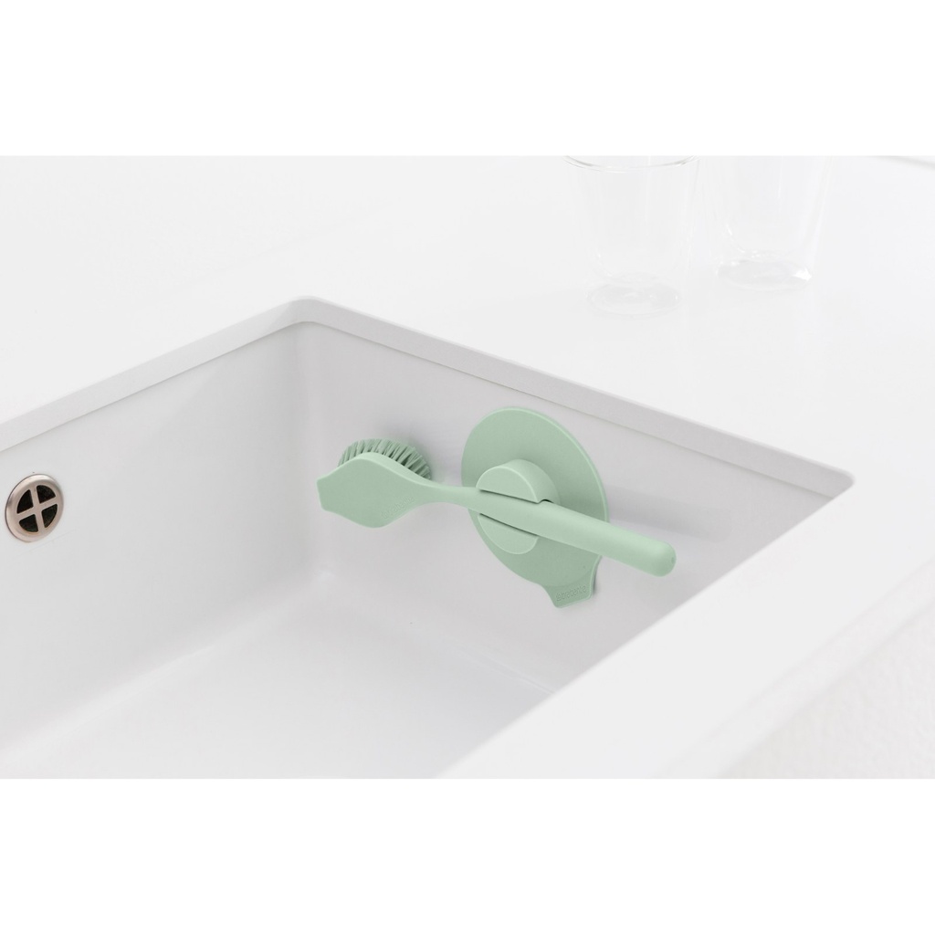 Afwasborstel m/zuignaphouder sinkside Brabantia jade green sfeer 3