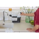 Aanrecht organiser m/vaatdoekhouder sinkside Brabantia dark grey sfeer 1