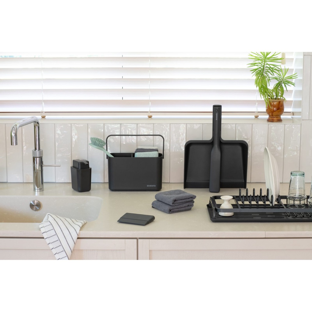 Stoffer en blik sinkside Brabantia dark grey sfeer 1