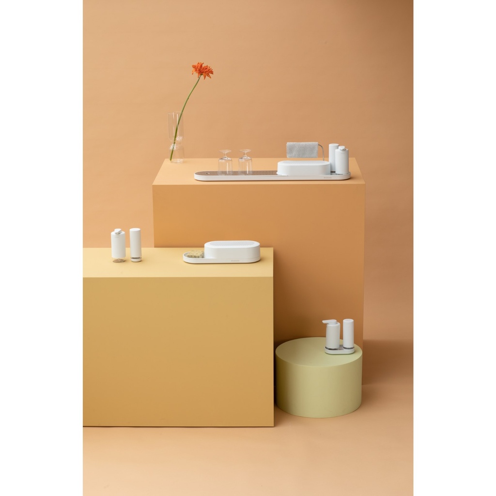 Zeepdispenser 20.0cl sinkstyle Brabantia mineral fresh white sfeer 3