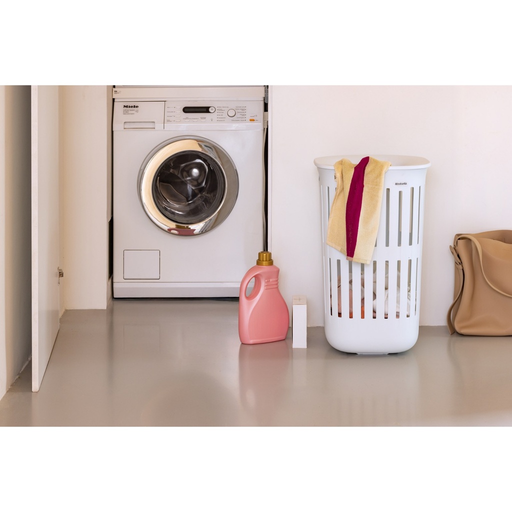 Wasmand m/deksel 55.0l collect-it Brabantia white sfeer 1