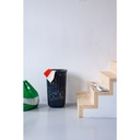 Wasmand m/deksel 55.0l collect-it Brabantia black sfeer 2