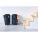Wasmand m/deksel 55.0l collect-it Brabantia black sfeer 3