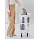 Wasmand m/deksel 55.0l collect-it hi Brabantia white sfeer 3