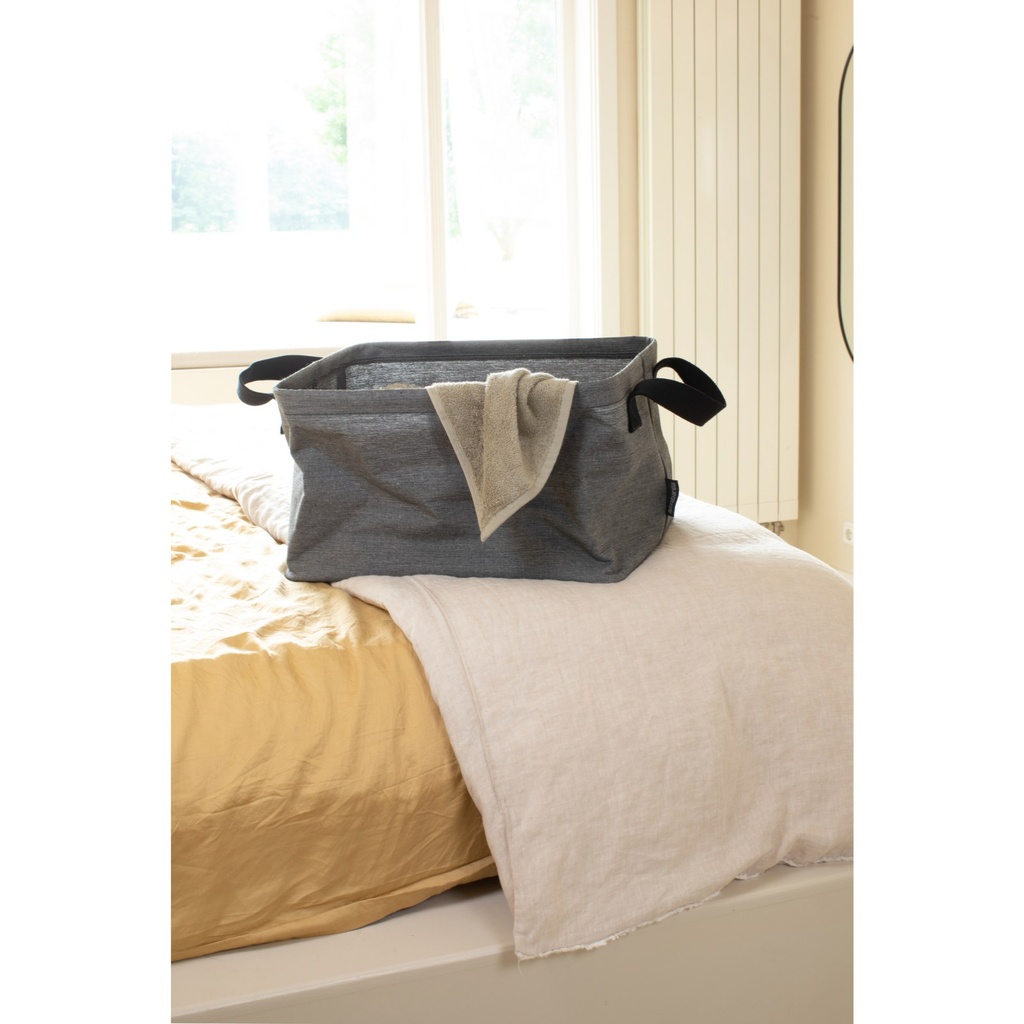 Wasmand opvouwbaar 35.0l Brabantia pepper black sfeer 3
