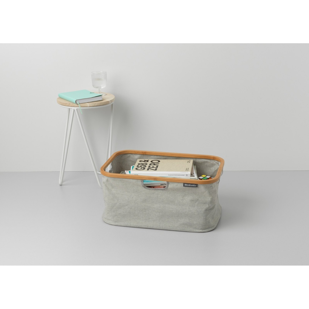 Wasmand opvouwbaar 40.0l Brabantia grey sfeer 1