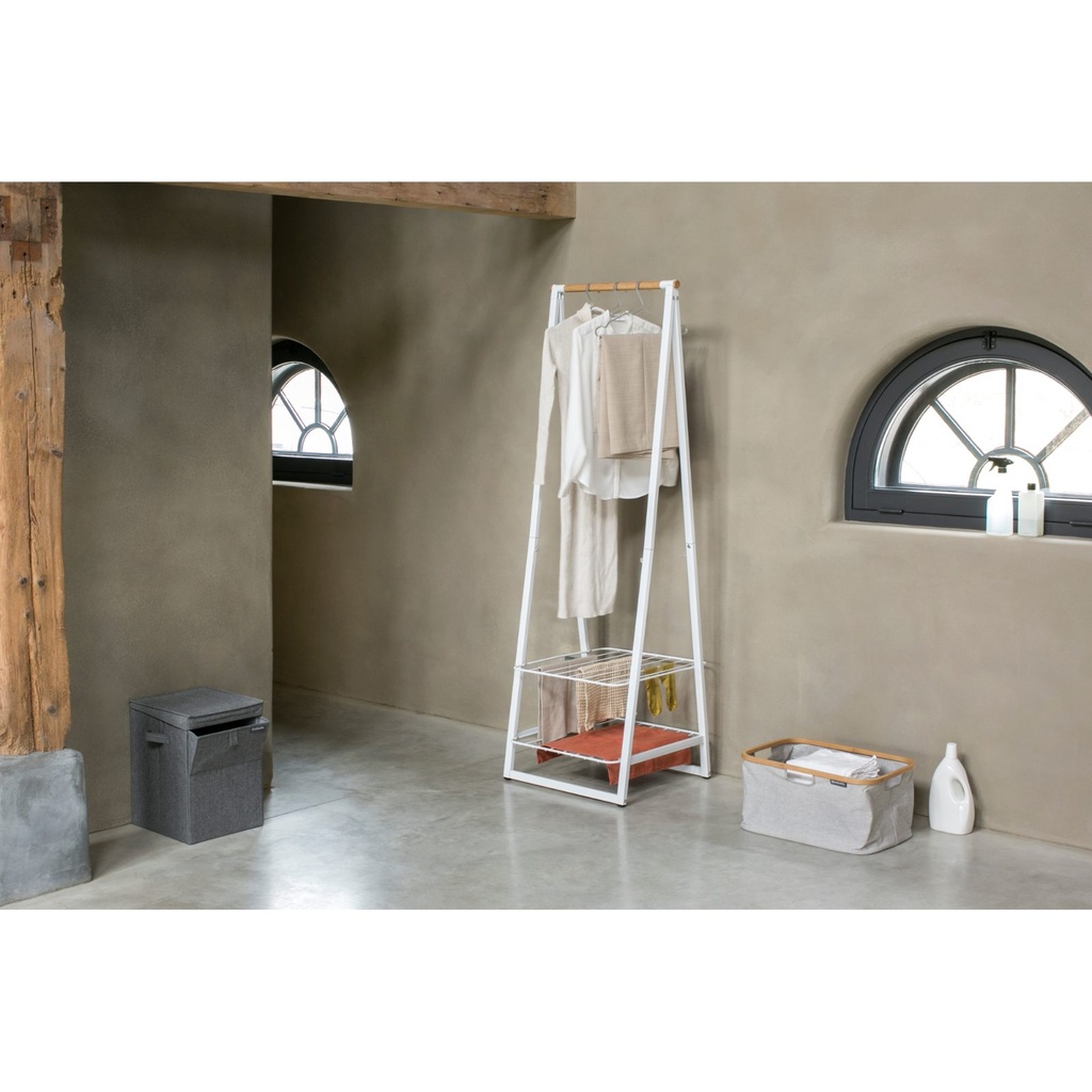Wasbox stapelbaar 35.0l Brabantia pepper black sfeer 3