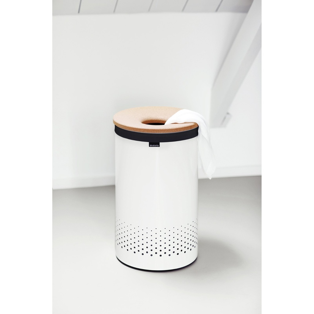 Wasbox m/kurken deksel 60.0l Brabantia white sfeer 1