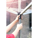 Droogmolen 40.0mtr topspinner m/grondanker Brabantia metallic grey sfeer 2