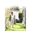 Droogmolen 60.0mtr topspinner m/grondanker Brabantia metallic grey sfeer 3