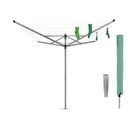 Droogmolen 60.0mtr lift-o-matic m/grondanker en beschermhoes Brabantia metallic grey sfeer 1