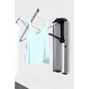 Droogrek 24.0mtr wallfix m/opbergbox Brabantia metallic grey sfeer 3