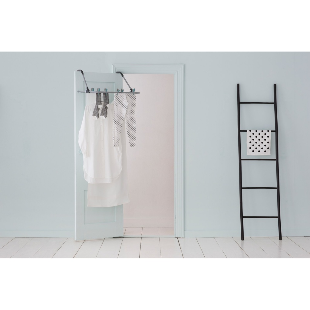 Droogrek hangend 4.5mtr Brabantia metallic grey sfeer 1