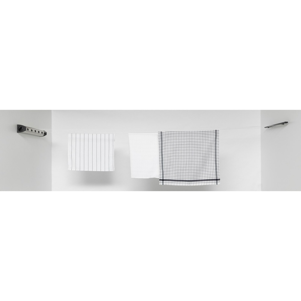 Roldrooglijn 22.0mtr Brabantia matt steel sfeer 1