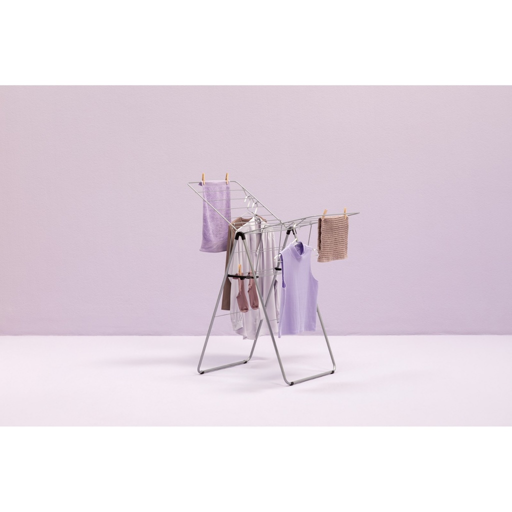 Droogrek 15.0mtr hangon Brabantia metallic grey sfeer 1