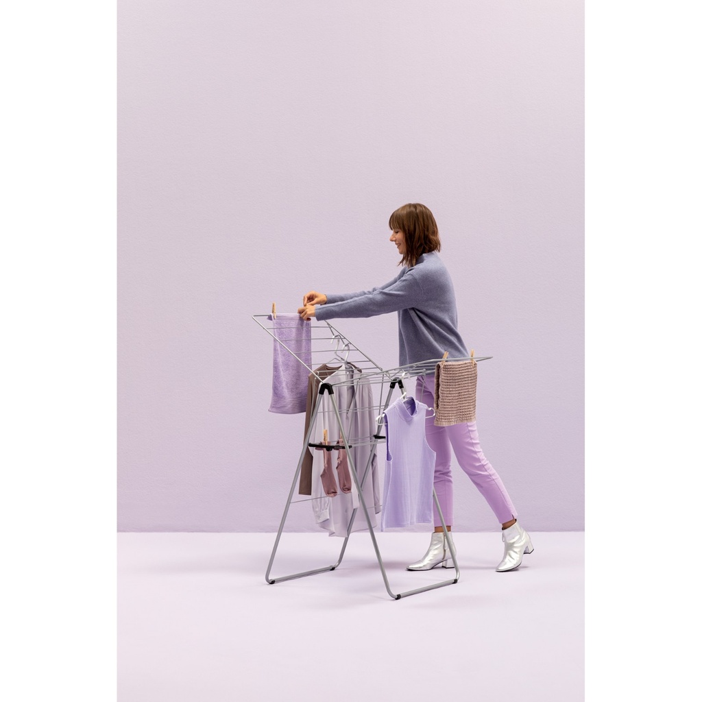Droogrek 15.0mtr hangon Brabantia metallic grey sfeer 2