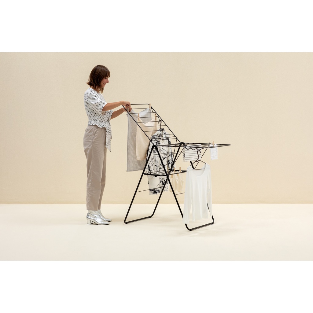 Droogrek 20.0mtr hangon Brabantia matt black sfeer 2