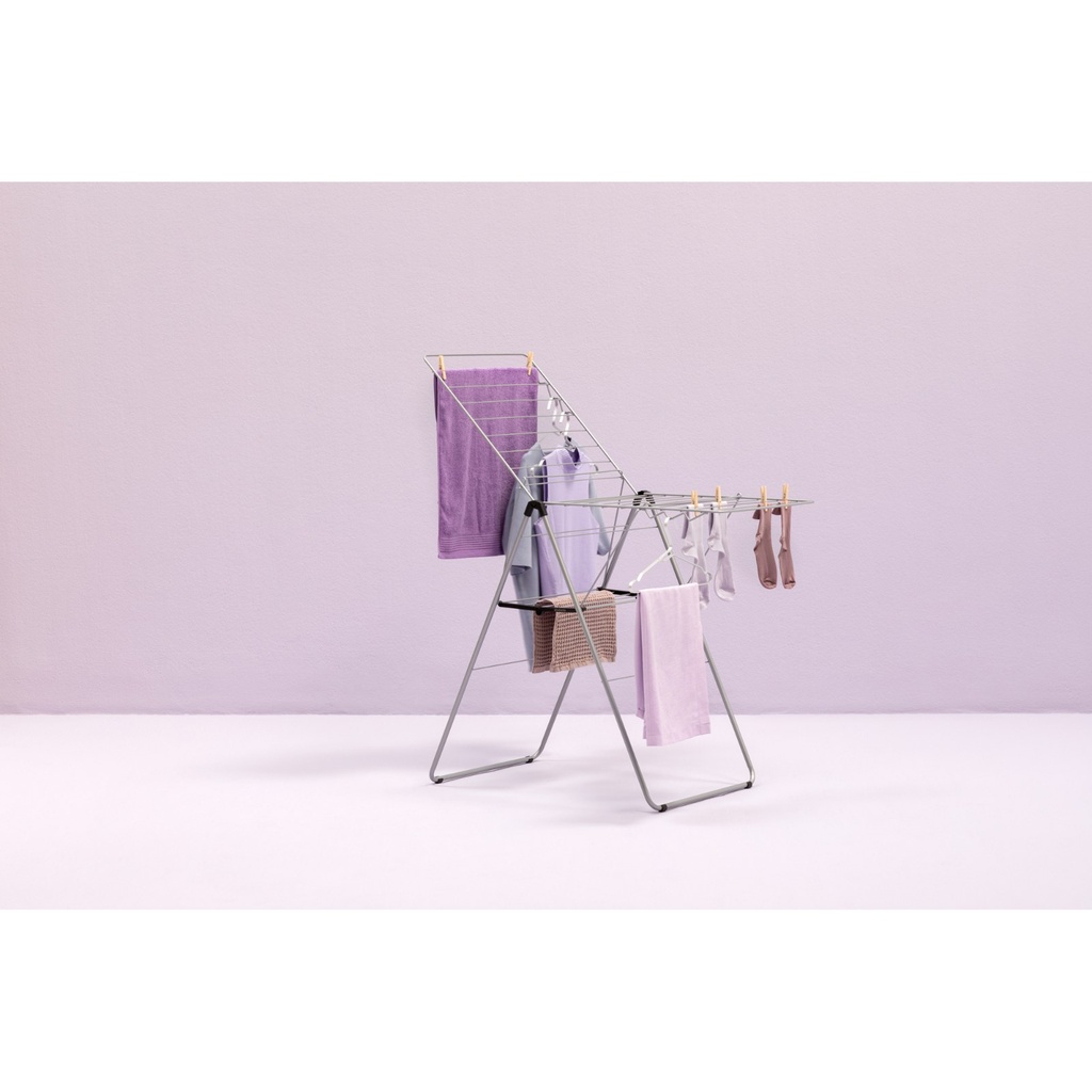 Droogrek 20.0mtr hangon Brabantia metallic grey sfeer 1