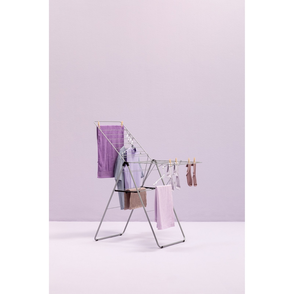 Droogrek 20.0mtr hangon Brabantia metallic grey sfeer 3