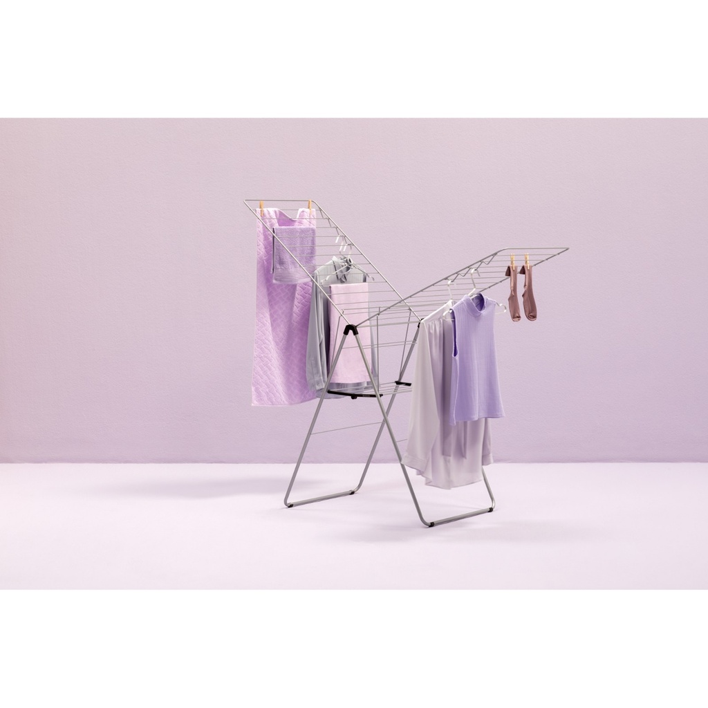 Droogrek 25.0mtr hangon Brabantia metallic grey sfeer 2