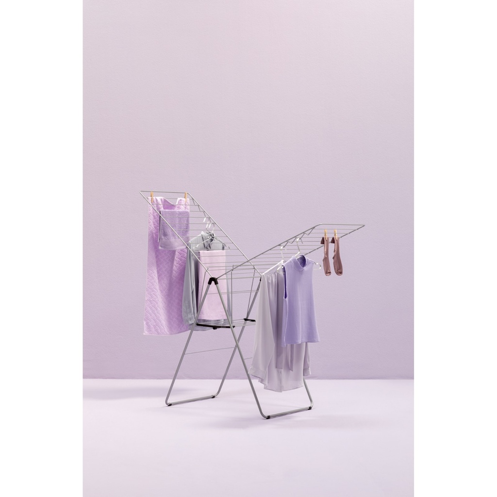 Droogrek 25.0mtr hangon Brabantia metallic grey sfeer 3