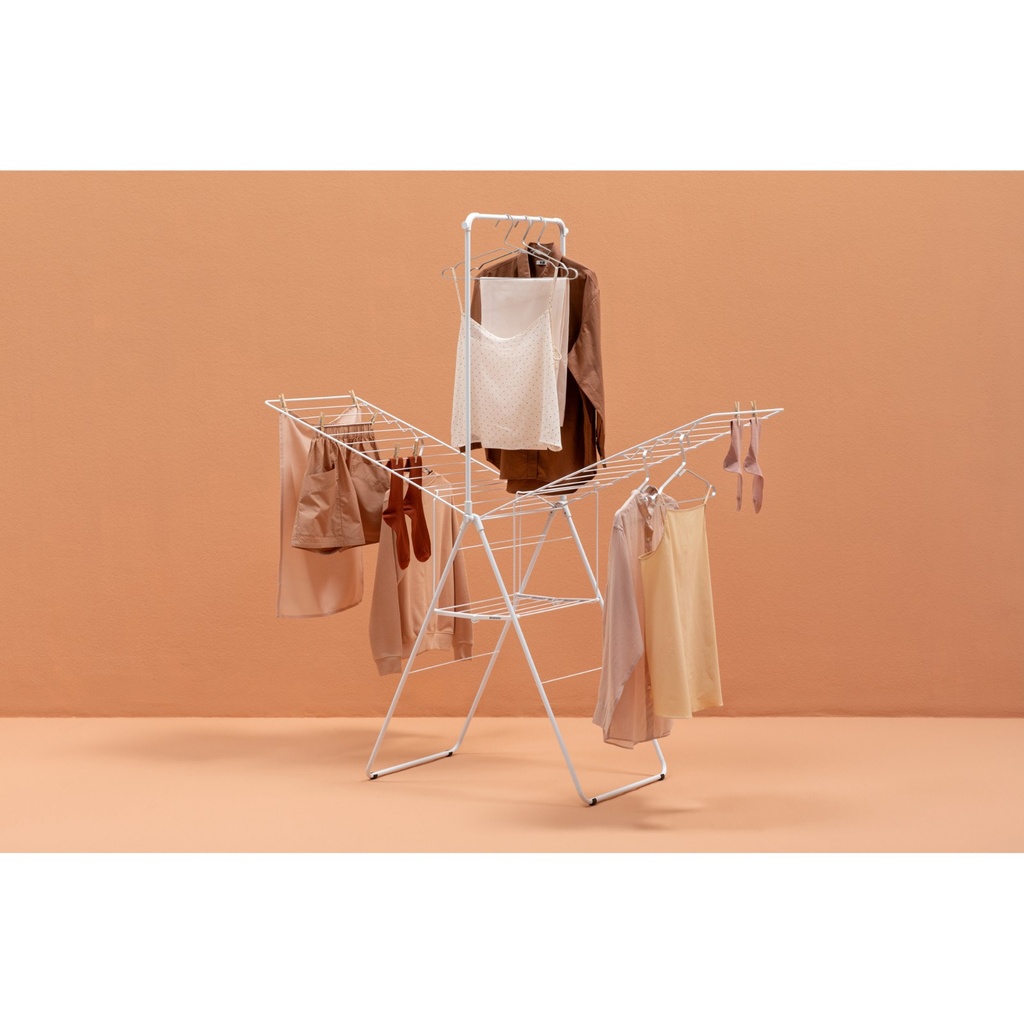 Droogrek 25.0mtr m/stang hangon Brabantia white sfeer 2