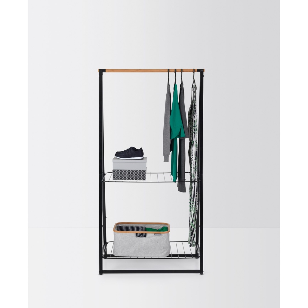 Kledingrek linn large Brabantia black sfeer 2