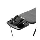 Strijkplank B 124x38cm m/solide strijkijzerhouder Brabantia denim grey zwart frame sfeer 3