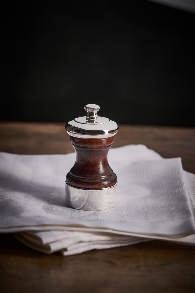 Zoutmolen Peugeot Palace 10.0cm verzilverd metaal sfeer 2
