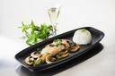 Bord plat rechthoek 36.0x15.0cm Club Adélie cast iron black Revol sfeer 1